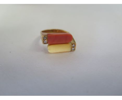 An early 20th century  yellow gold ring, size K, approx 5 grams, tests to approx 18ct 