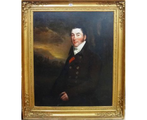 English School (early 19th century), Portrait of a gentleman, oil on canvas, 90cm x 75cm.