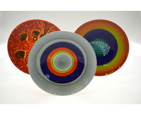 Poole Pottery - 'The Planets' commemorating the alignment of the Planets 5th May 2000, designed by Alan Clarke, limited to 50