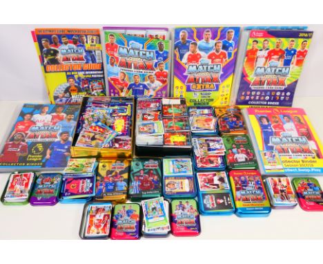 Football Trading Cards - Complete Match Attax albums from 2015/16, 2016/17, 2017/18 and 2018/19 plus an extra album from 2015