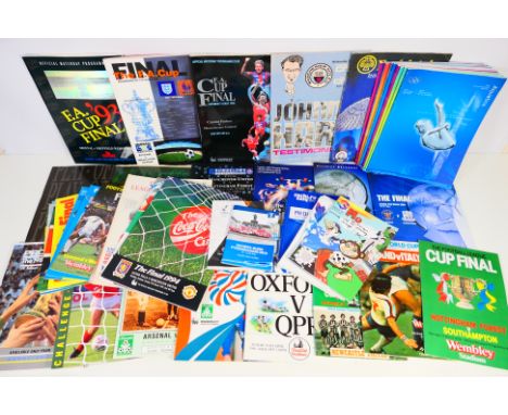 Sporting Programmes, Mainly football but includes some Olympics. Big match issues 1970s onwards to include FA Cup Finals, Lea