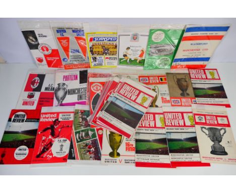Football Programmes, 48 Manchester United programmes to include Nine European away
issues. Mainly 1960s / 1970s (48) Good