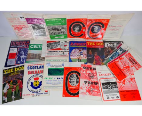 Football Programmes, Scottish football programmes 1960s onwards, League, International etc
with a broad spread of teams and l