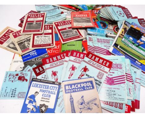 Various football programmes, West Ham United, etc. 1979-1980, various others, to include 1964 1965, 1958, 1959, Tottenham 195