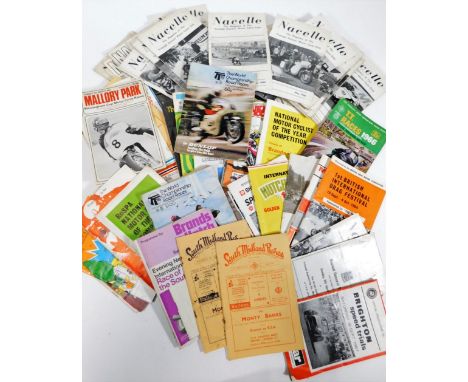 Various motorcycle and other ephemera, vintage and other, 1966 TT programme, various Nacelle Triumph Owner's Motorcycle Club 