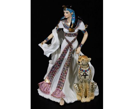 A Royal Worcester limited edition figure Nefertari, no. 1008/9500, Compton and Woodhouse printed marks beneath, 26cm H.