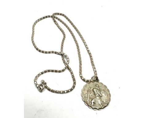 Vintage silver georg jensen st christopher