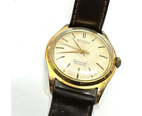 Vintage Bernex Barracuda gents Swiss wristwatch the watch is ticking