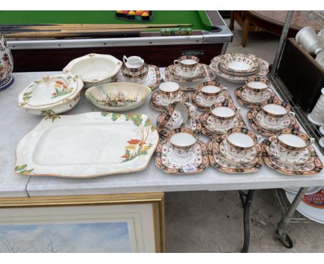 AN ASSORTMENT OF CERAMIC WARE TO INCLUDE ROYAL ALBION TRIOS ETC 
