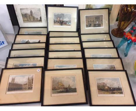 A LARGE COLLECTION OF FRAMED AND MOUNTED PRINTS OF VARIOUS SCENES 
