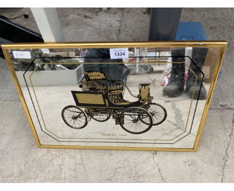 A STANLEY 1899 ADVERTISING MIRROR 