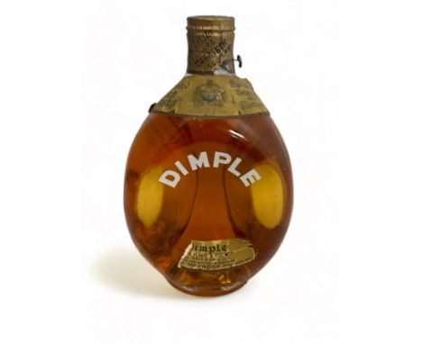Whisky, a bottle of John Haig &amp; Co Ltd Dimple Old Blended Scotch whisky. Sealed with original wire.  Part of the label is
