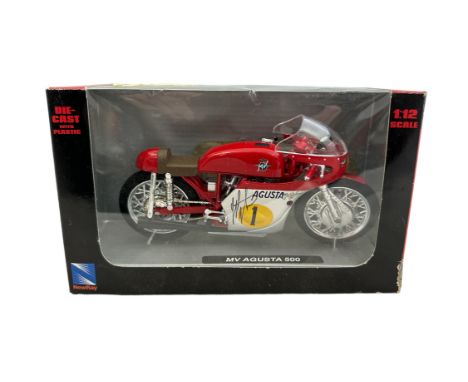 NewRay 1/12th scale MV Agusta 500 No. 42103, fairing signed (unknown), generally excellent in good window box (masking tape t