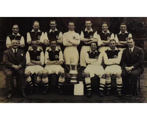 Arsenal 1936 FA cup team photograph. Reprint framed and glazed. H.44 x W.54 cm. 