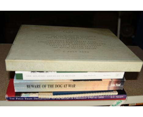 British military history books including 'The Somme' published by Army Benevolent Fund. From the collection of General Bottin