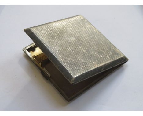 HALLMARKED SILVER MACHINE TURNED CIGARETTE CASE 