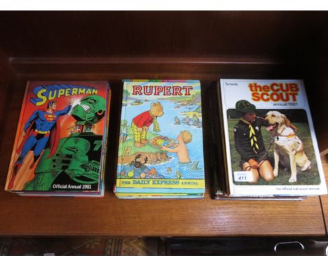PARCEL OF CHILDREN'S ANNUALS INCLUDING DANDY, ROY OF THE ROVERS AND SUPERMAN, ETC. 