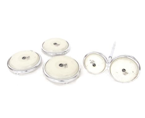 Pair of  Latin Percussion Giovanni Compact 8.5" &amp; 7" conga drums on bracket; together with three Latin Percussion Giovann