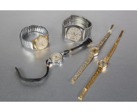 GENT'S ROTARY 'SEVEN' SWISS WRIST WATCH, with mechanical movement; gents Pulsar quartz stainless steel WRIST WATCH; Lady's Ro