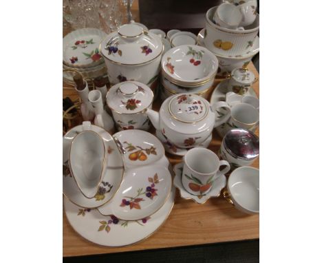 A large quantity of Royal Worcester "Evesham" dinner and tea service.