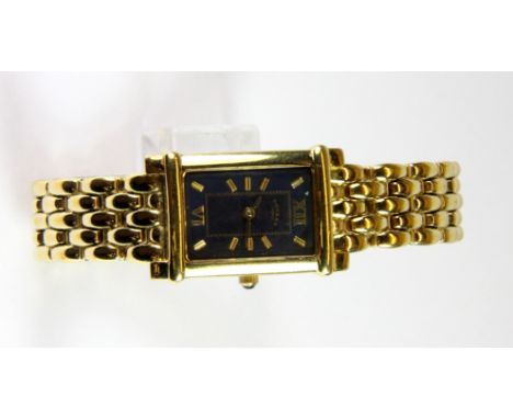 A gentleman's Rotary gold plated wrist watch in its original box.