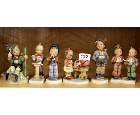 Six Hummel figures, tallest H. 15cm.