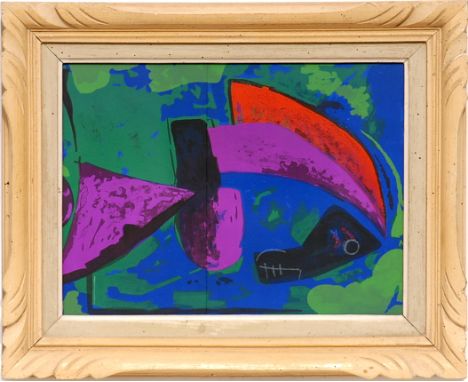 MARINO MARINI 'Le Cheval', 1968, original lithograph, printed by Mourlot, 29cm x 40cm,  framed and glazed.