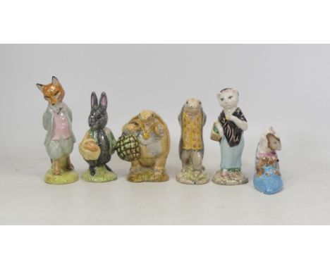 Beswick Beatrix Potter BP3 Figurines to Include The Ols Woman Who Lived In A Shoe, Little Black rabbit, Foxy Whiskered Gentle