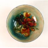 Moorcroft Spring Flowers pattern small bowl. Diameter: 11cm