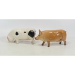 Two Royal Doulton models of Pigs (2)