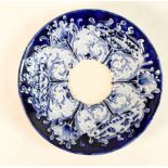 Moorcroft Florian Orphaned saucer in the Poppy pattern. Diameter: 11.6cm