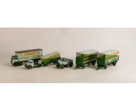 A collection of Billy Smart's Circus vehicles including Corgi Bedford Truck, Corgi Road Transport set and limited edition Bil