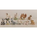 A collection of Wade First Whimsies to include Set 8 Zoo Animals and Set 6 Polar Animals (10)