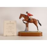 Royal Worcester Foxhunter and Lt Col. H M Llewellyn C.B.E. Limited edition 231/500, with