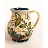 Moorcroft Hedgerow jug, marked Master to base, trial 21/4/99. Height 14.5cm, boxed