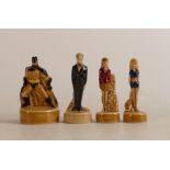 A set of four Wade Whimsies DC Comics figures, Batman, Alfred, Super Girl, and Lois Lane (4)