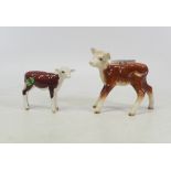 Two Beswick models of Hereford Calf (2)
