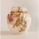 A rare Carlton ware Wiltshaw & Robinson Ivory Blush ware potpourri bowl with cover and lid.