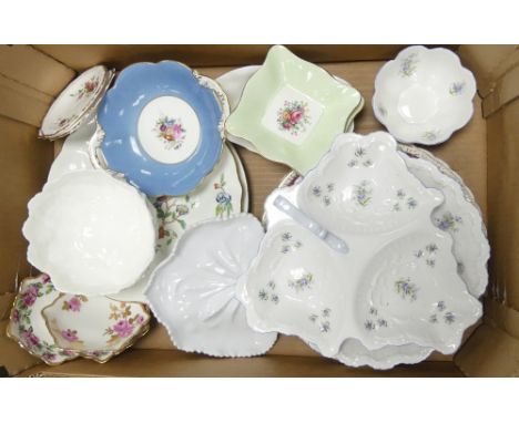 A Mixed Collection of Ceramic Items to include Coalport, Salisbury China, Foley etc. (1 Tray)