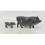 Royal Doulton Vietnamese Pot Bllied Pig and Piglet (2)
