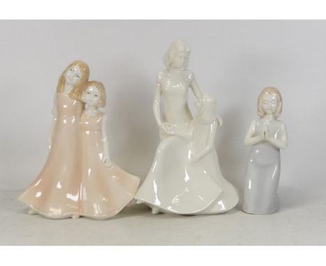 Royal Worcester child figures to include Friendship, My Prayer and Mothers Love, 2 boxed (3)
