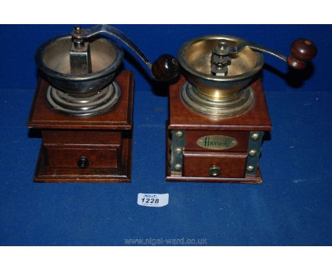 A Harrods Coffee Grinder and one other