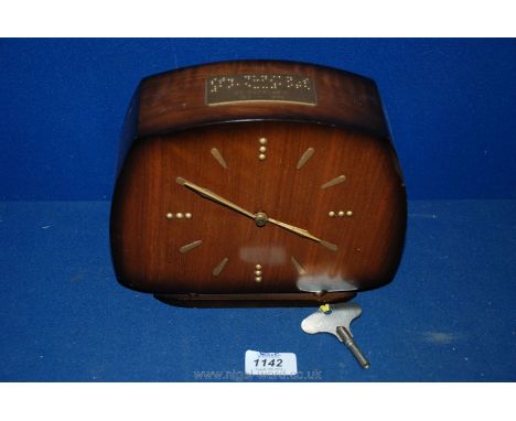 A St. Dunstans Braille Clock with key