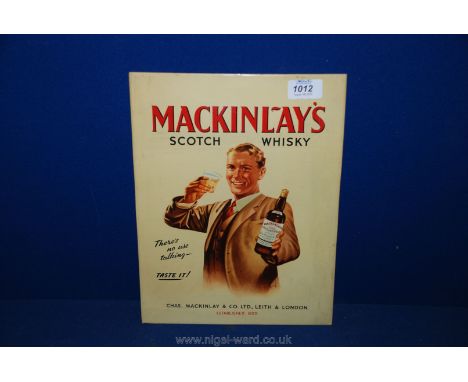 A MacKinlay's Scotch Whisky Advert.