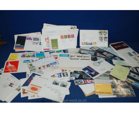 A quantity of stamps including first day covers fro 1967 and mint sets fro 1980.
