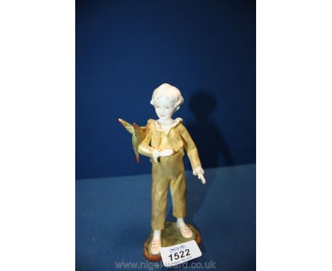 A Royal Worcester figure 'The Parakeet' by F.G Doughty.