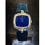 Piaget Lapis Lazuli Dial Automatic Original 18k Gold with Buckle Wristwatch