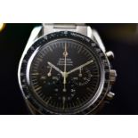Omega Speedmaster Professional "Moonwatch" REF: 105012-66 Blue Bezel Insert Men's Wristwatch Bracele
