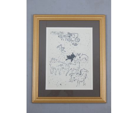 Pierre Bonnard (French 1867-1947), Chien, lithograph, monogram lower left 38 x 28cm 