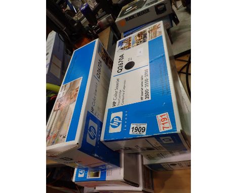 Six HP color laser jet print cartridges Q2670A for HP laser jet 3500,3550,3700. Not available for in-house P&amp;P, contact P